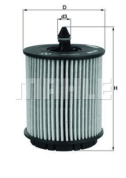 Oljefilter "Premium"   Fabr Mahle -Saab bensin/E85 motor/Opel  m.fl