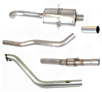 SPORTAVGASSYSTEM 3" ROSTFRITT med  3" FRAMRÖR , RACEKAT - 1 dämpare - VOLVO 740-940 ser