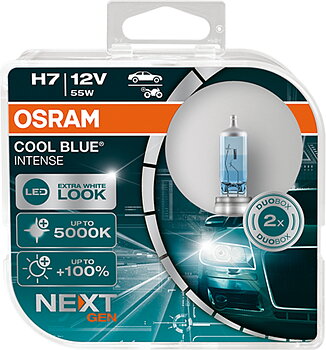 H7 OSRAM 12V COOL BLUE INTENSE NG 5000K  2-PACK
