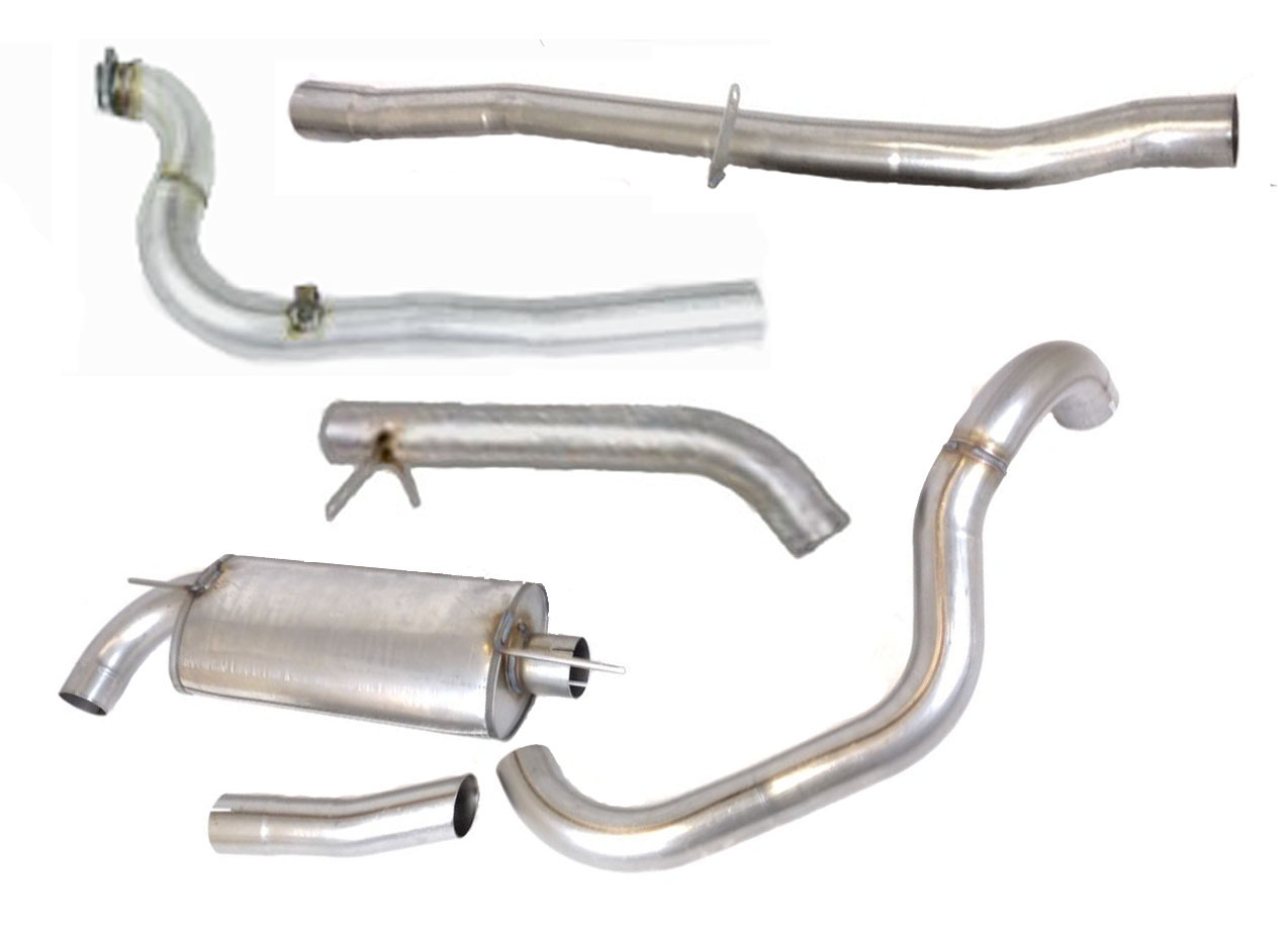 SPORTAVGASSYSTEM 3" Rostfritt  - m 3" Framrör (ej kat) 1 ljuddämp  - Volvo 240 Turbo