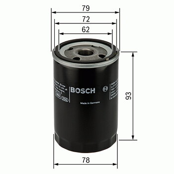 Oljefilter "Premium" fabr. BOSCH  Volvo 