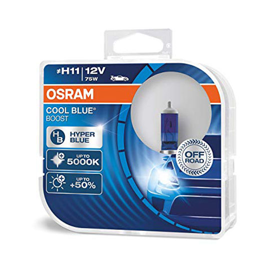 H11 OSRAM 12V COOL BLUE BOOST  75W 2-PACK
