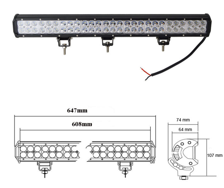 LEDRAMP 2-raders RAK  25" / 162*