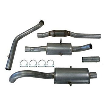 SPORTAVGASSYSTEM 3" ALU  med  3" FRAMRÖR , RACEKAT - 2 dämpare - VOLVO 740-940 ser