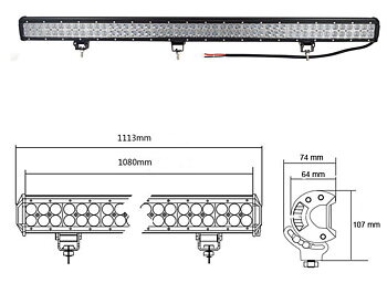 LEDRAMP 2-raders  RAK  44" / 288*