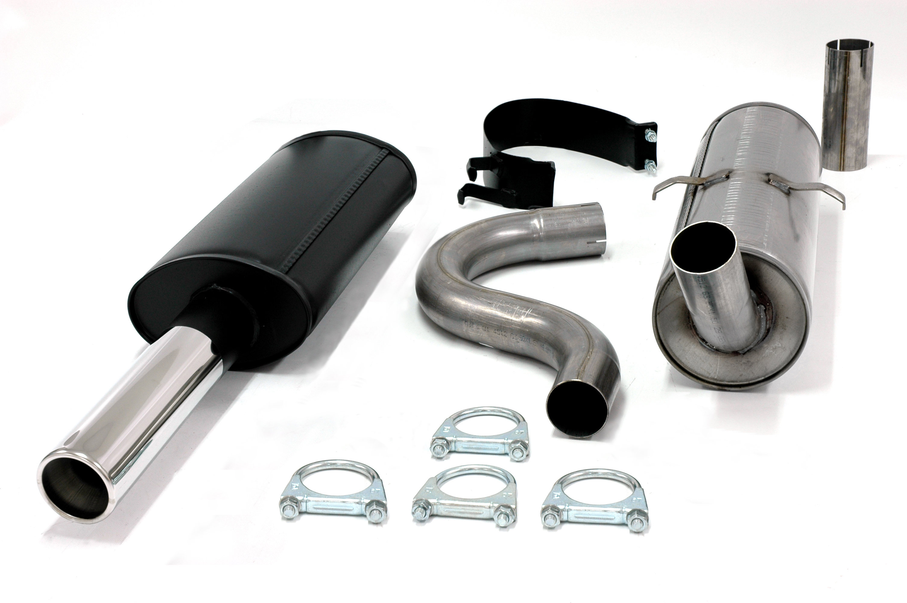 SPORTAVGASSYSTEM- Rostfritt- 2,5" VOLVO 740/760/940 ser Turbo - Ändrör 1x80mm