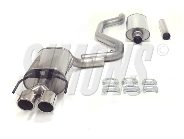 SPORT AVGASSYSTEM 2,5" SAAB 9-3 II, 1,8- 2,0T +  Aero - 2 slutrör