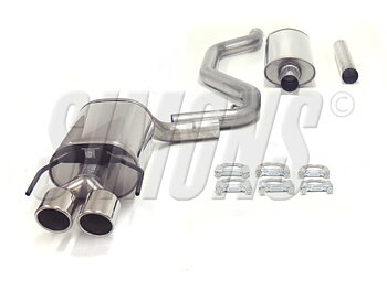 SPORT AVGASSYSTEM 2,5" SAAB 9-3 II, 1,8- 2,0T +  Aero - 2 slutrör