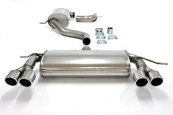 SPORTAVGASSYSTEM 3"  Audi A3 04- /VW Golf 5 / Golf 6 slutrör 2x80 mm