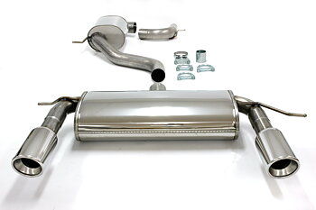 SPORTAVGASSYSTEM 3"  Audi A3 04- /VW Golf 5 / Golf 6 Duplex 1x100 mm