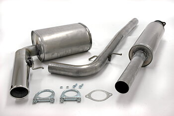 SPORTAVGASSYSTEM 2,5" VOLVO S80 I 140-170hk/2,4TD,  Ändrör 1x90mm