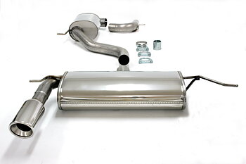 SPORTAVGASSYSTEM 3"  Audi A3 04- /VW Golf 5 / Golf 6 - slutrör 1x100mm