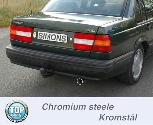 SPORTAVGASSYSTEM 2,5" VOLVO 760 Turbo Multilink Ändrör 1x80mm - 3