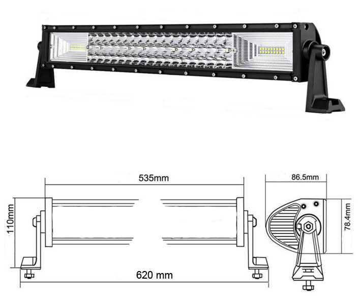 LEDRAMP 7D, RAK 22" /270* 