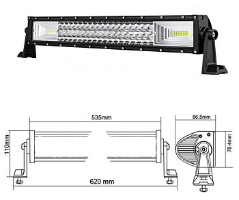 LEDRAMP 7D, RAK 22" /270* 
