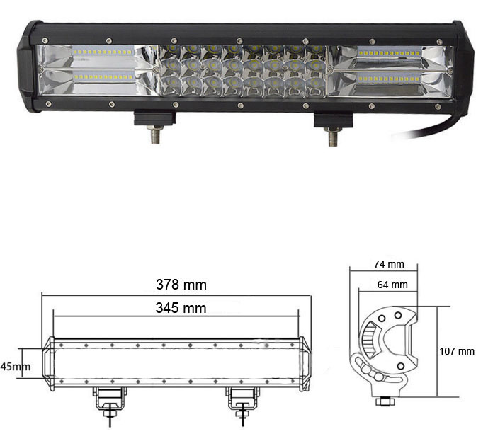 LEDRAMP 7D, RAK 15" / 216*
