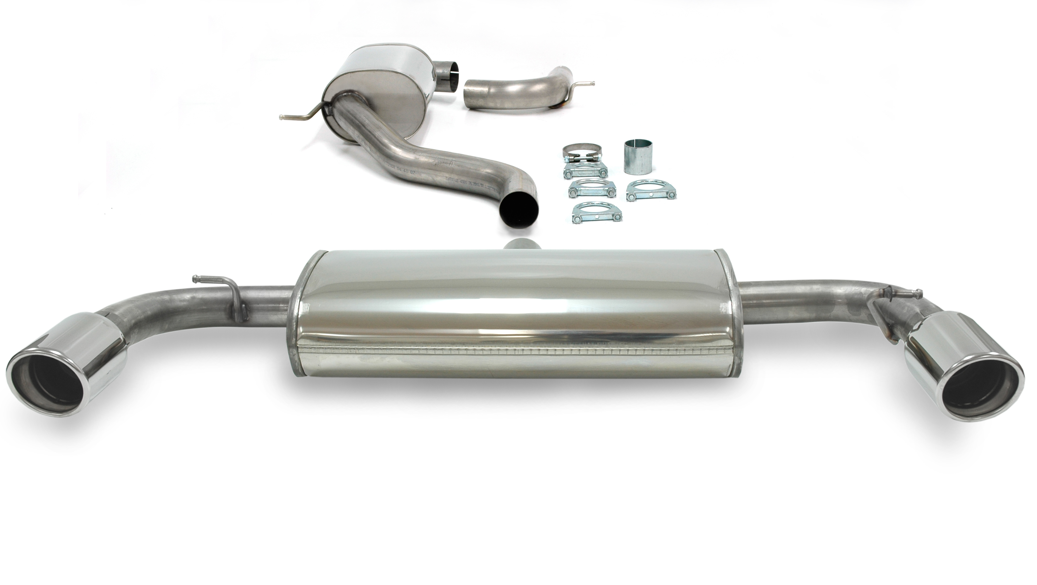 SPORTAVGASSYSTEM 2,5"  VW Golf 6  GTI  TSi motor Duplex