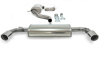 SPORTAVGASSYSTEM 2,5"  VW Golf 6  GTI  TSi motor Duplex