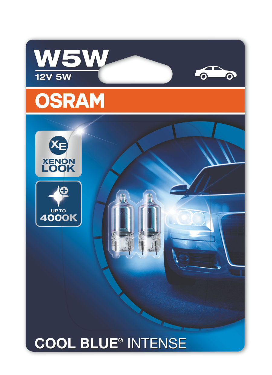 OSRAM W5W (T10) Cool Blue Intense 12 V - 2 st