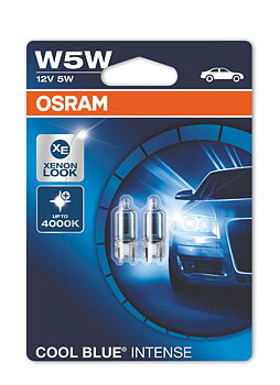 OSRAM W5W (T10) Cool Blue Intense 12 V - 2 st