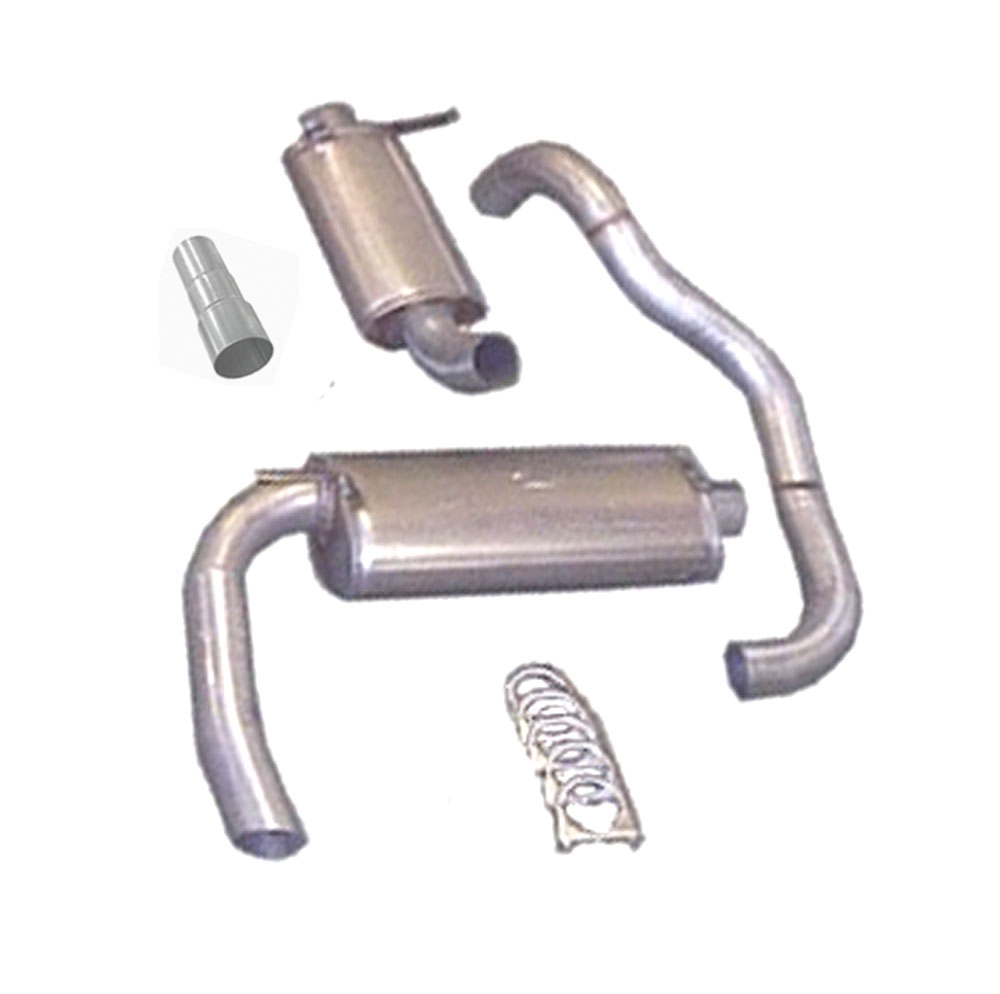 SPORTAVGASSYSTEM  3" ALU  halvsats - 2 ljudd - VOLVO 240 