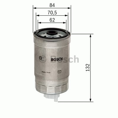 BRÄNSLEFILTER   fabr BOSCH  Volvo  S60 I /V70 -XC70-II/ S80 I/ XC90 I -Dieselmotorer