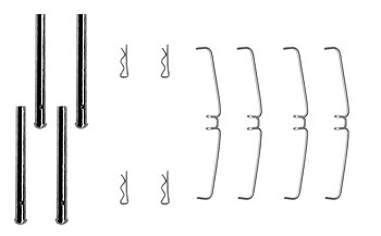 Monteringssats belägg FRAM GIRLING- VOLVO 140-ser /240-ser m.fl solid skiva