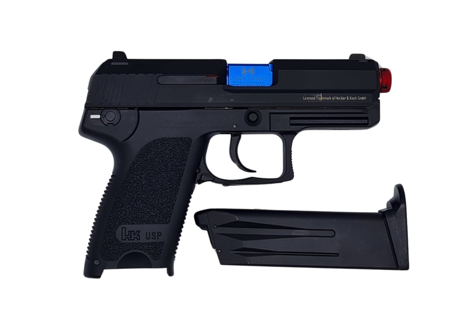 Rückstoßfähige Trainingspistole - H&K USP-C- Rotlaser - 4