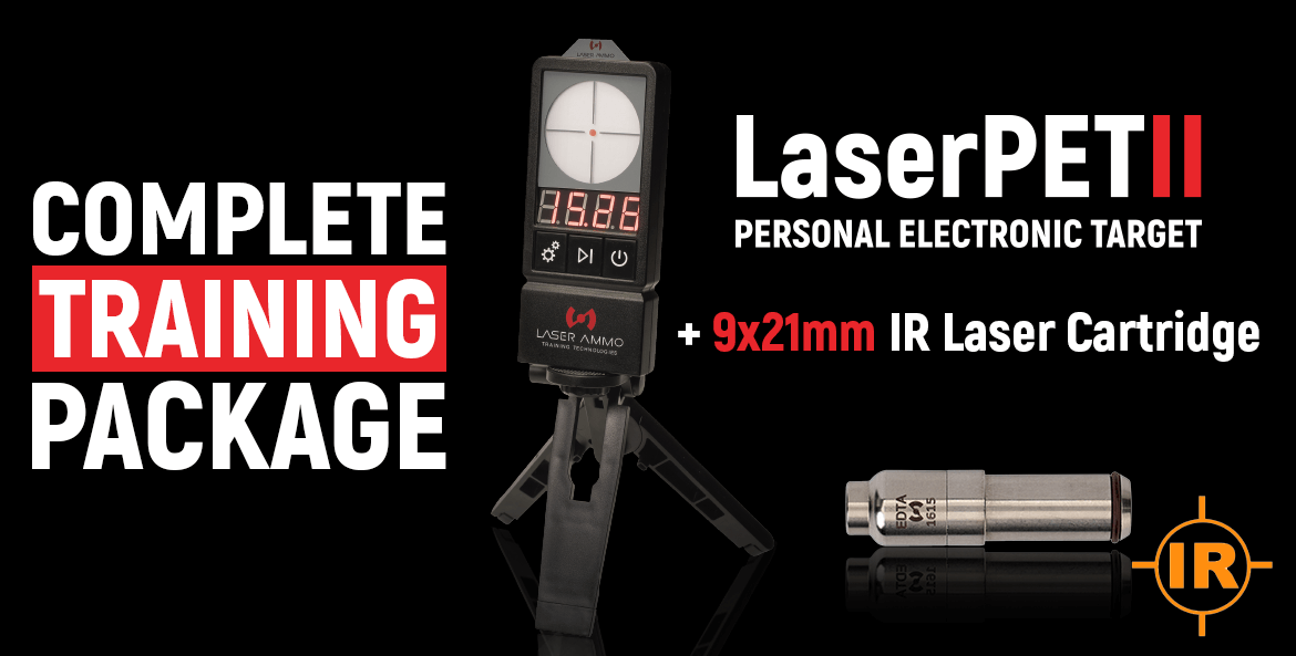 LaserPET™ II + cartuccia Italiana SureStrike™ 9mm (9x21) - 780IR