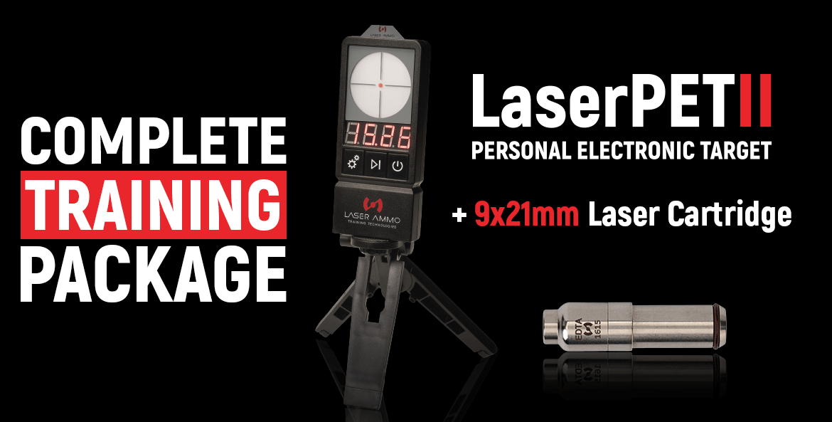LaserPET™ II + Cartouche italienne SureStrike™ 9mm (9x21) - Laser rouge