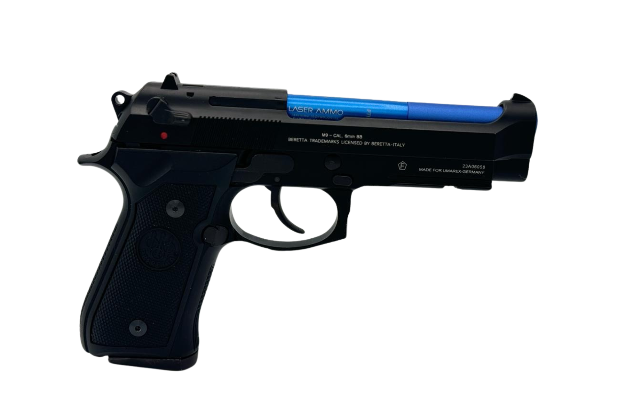 Recoil Enabled Training Pistol- Umarex M9-RED laser