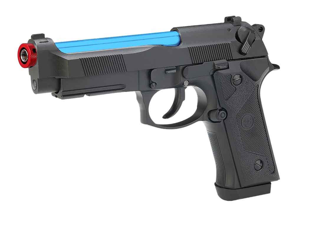 RECOIL ENABLED TRAINING PISTOL LASER AMMO M9 Green Gas IR laser