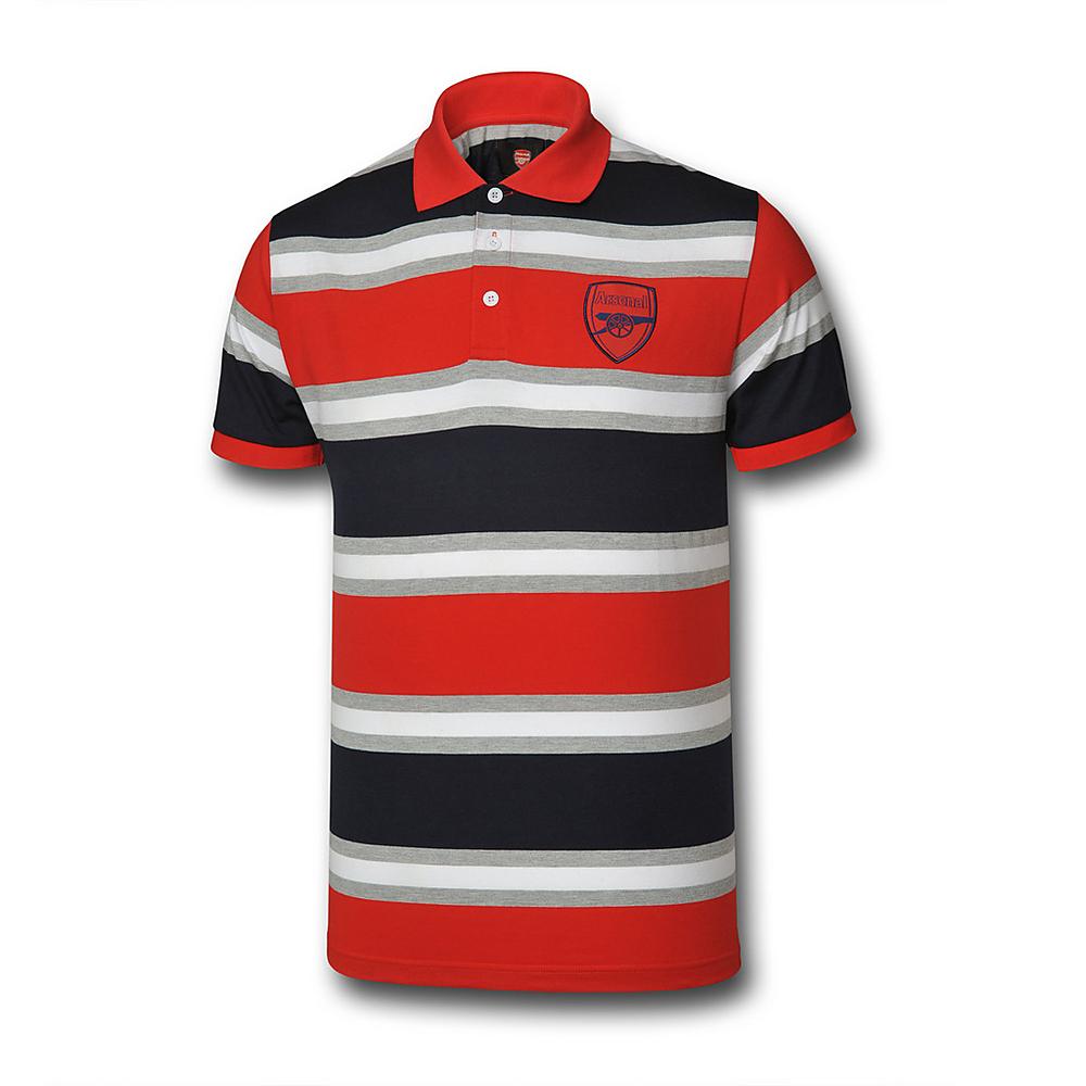 ARSENAL STRIPE POLO SHIRT