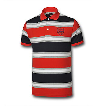 ARSENAL STRIPE POLO SHIRT