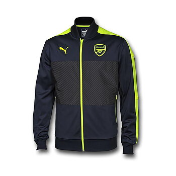 2016/2017 PUMA ARSENAL THIRD STADIUM JACKET - BLÅ/NEON JUNIORGUL