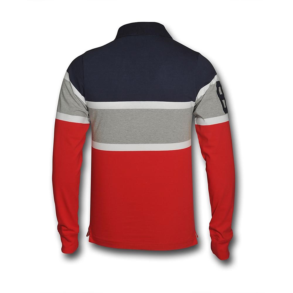 ARSENAL STRIPED LONG SLEVE POLO - 2