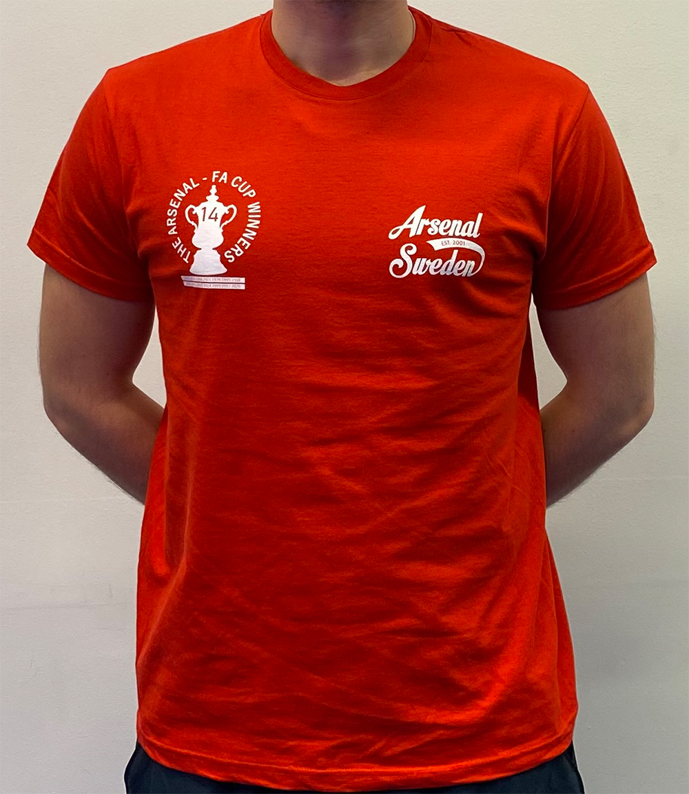 ARSENAL SWEDEN FA CUP WINNERS TEE 2020