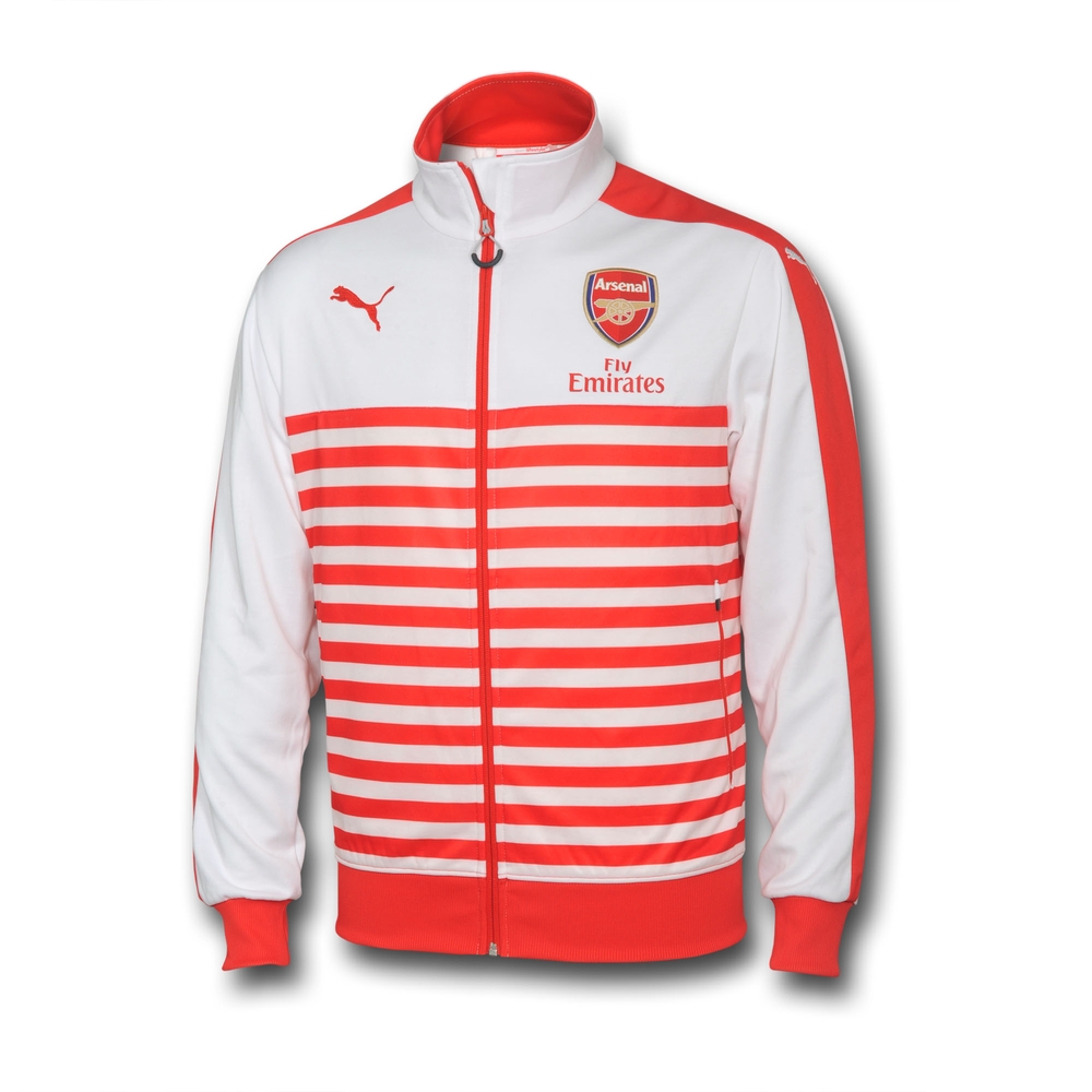 2014/2015 PUMA T7 ANTHEM JACKET - RÖDVITRANDIG