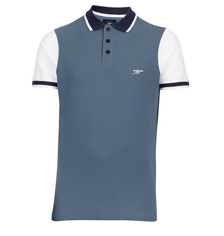 ARSENAL 1886 CONTRAST SLEEVE POLO 