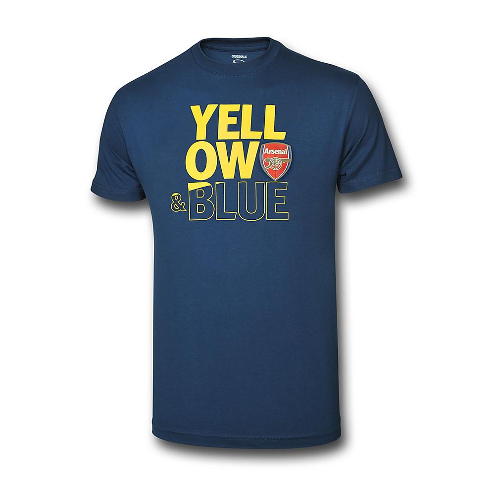 ARSENAL YELLOW & BLUE TEE