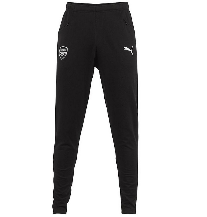 2018/2019 ARSENAL CASUAL PERFORMANCE SWEAT PANTS - SVART