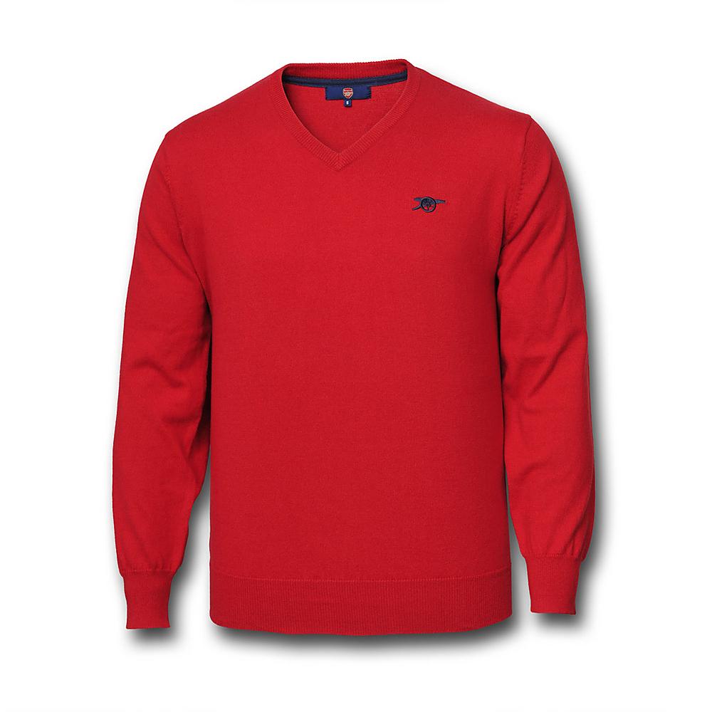 AFC V NECK SWEATER - RÖD
