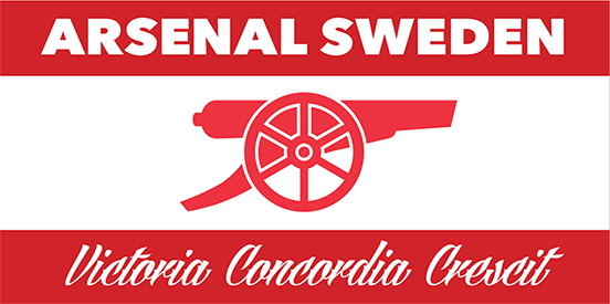 ARSENAL SWEDEN-FLAGGA