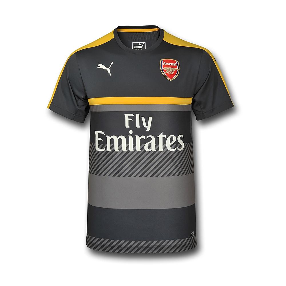 2016/2017 PUMA ARSENAL TRAINING JERSEY WITH SPONSOR - GRÅ