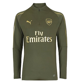 2018/2019 ARSENAL 1/4 ZIP TOP - GRÖN