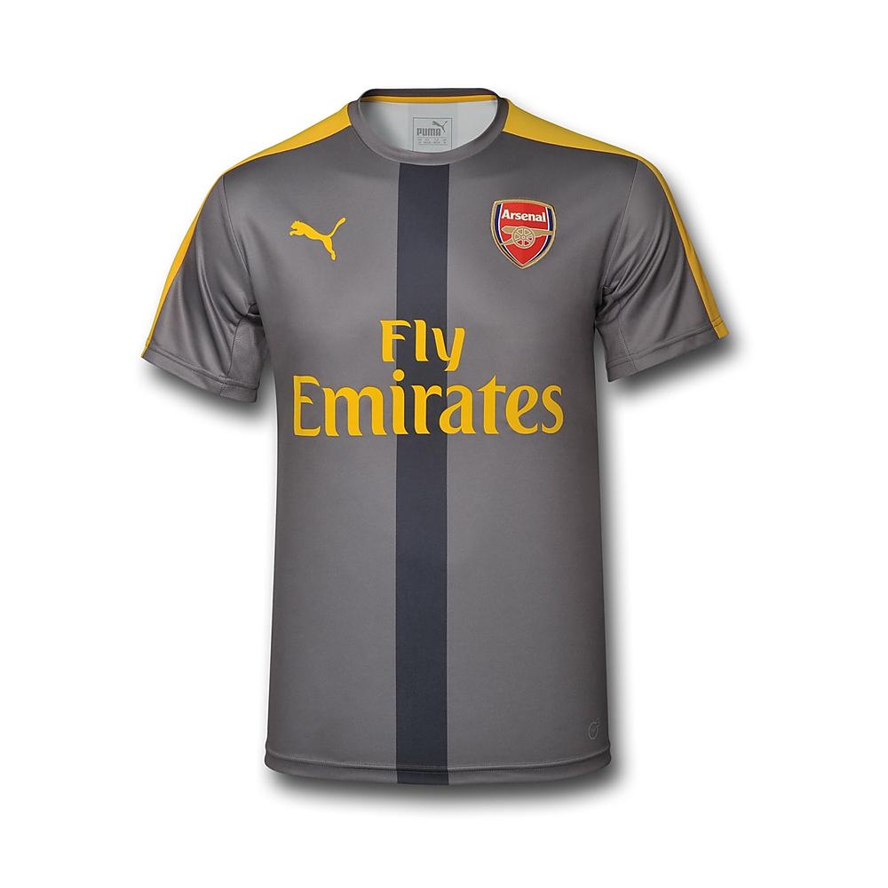 2016/2017 PUMA ARSENAL STADIUM JERSEY WITH SPONSOR - GRÅ - 2