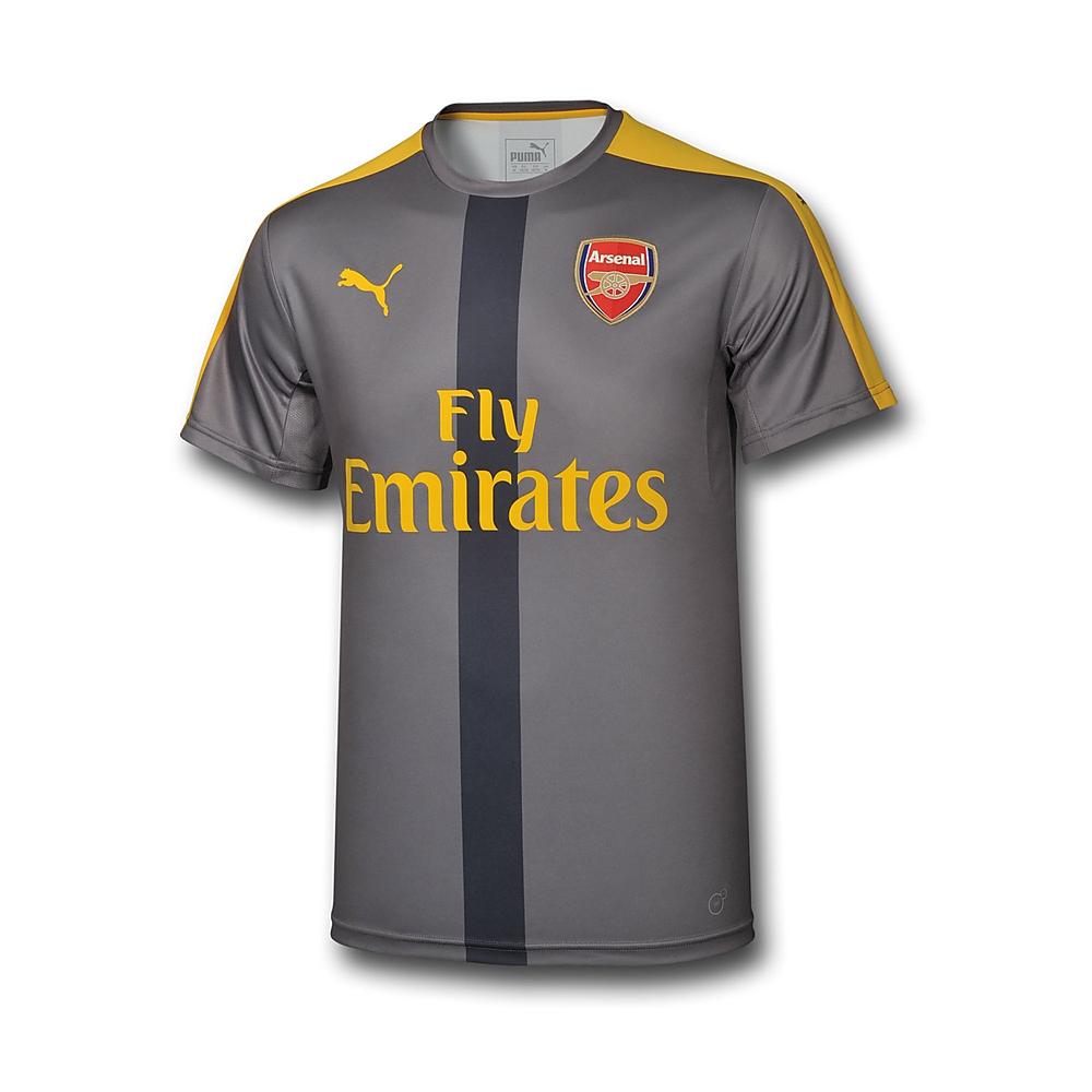 2016/2017 PUMA ARSENAL STADIUM JERSEY WITH SPONSOR - GRÅ