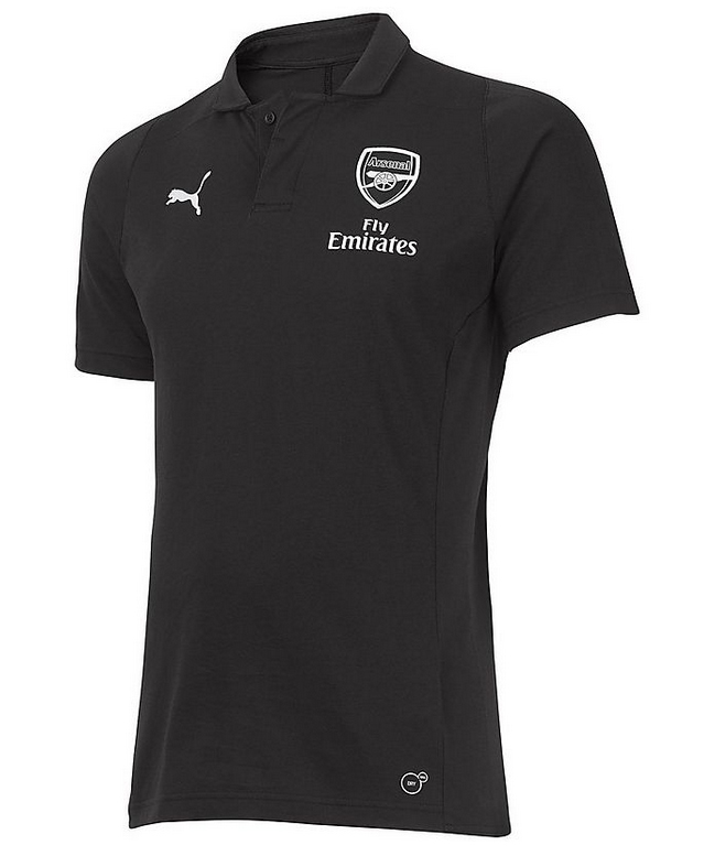2018/2019 ARSENAL CASUALS PERFORMANCE POLO - SVART - 2