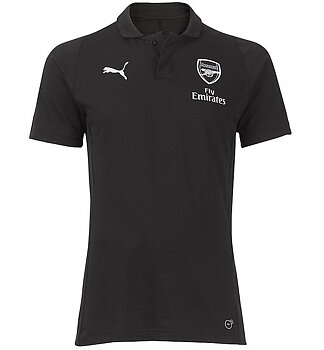 2018/2019 ARSENAL CASUALS PERFORMANCE POLO - SVART