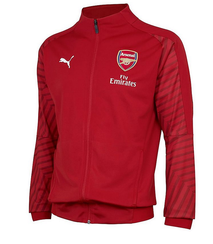 2018/2019 ARSENAL STADIUM JACKET - RÖD - 2